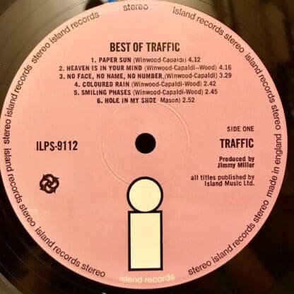 Best Of Traffic [PINK ISLAND] (UK 1969):Traffic - Image 2