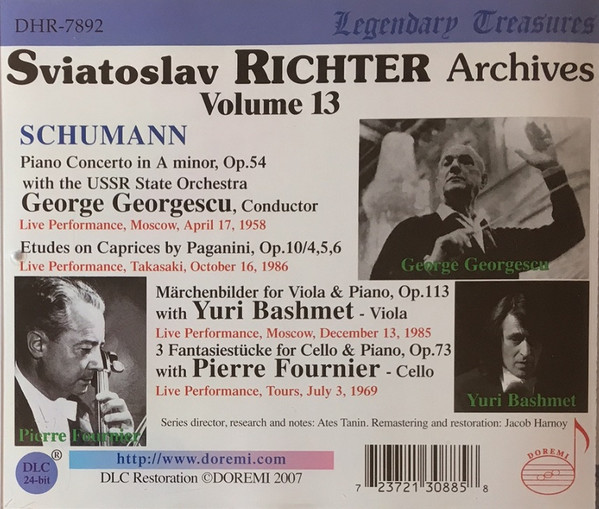 Sviatoslav Richter, Robert Schumann-1