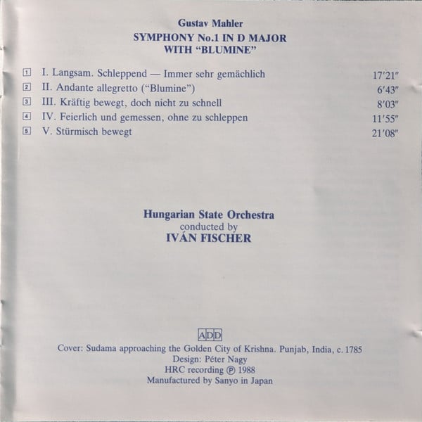 Gustav Mahler, Ivan Fischer, Hungarian State Orchestra-1