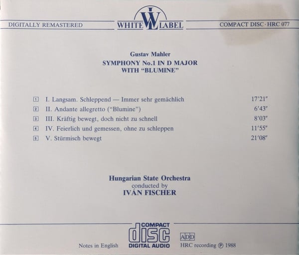 Gustav Mahler, Ivan Fischer, Hungarian State Orchestra-3