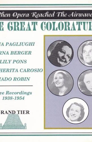 The Great Coloraturas CD:Various Artists