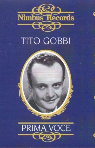 Prima Voce: Tito Gobbi CD:Tito Gobbi
