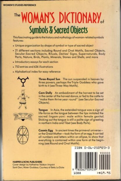 The Woman's Dictionary of Symbols and Sacred Objects : Barbara G. Walker - Image 2