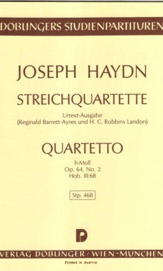 Streichquartett Urtext h-Moll Op.64 No. 2:Joseph Haydn