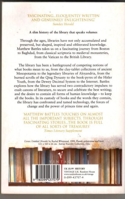 Library: An Unquiet History : Matthew Battles - Image 2