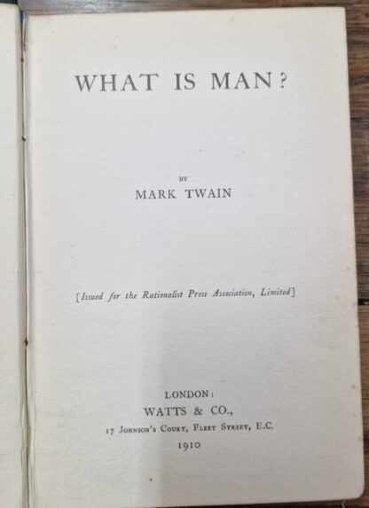 What Is Man? : Mark Twain - Image 2