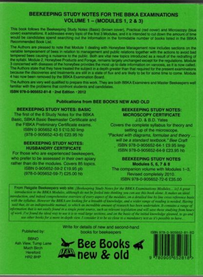 Beekeeping Study Notes: Modules 1, 2, 3 : J.D. and B.D. Yates - Image 2
