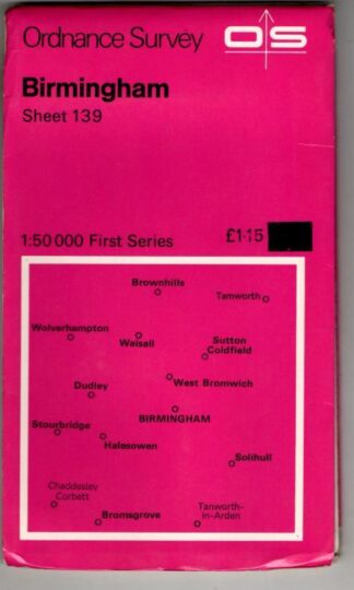 1:50,000 First Series Sheet 139 Birmingham : Ordnance Survey