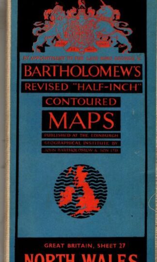 Revised Half-Inch Contoured Map. Sheet 27 North Wales : Bartholomew's