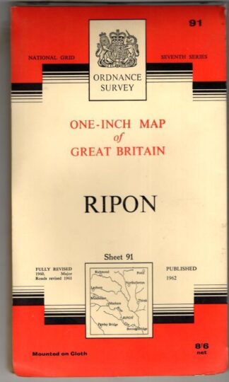 National Grid Seventh Series Sheet 91 Ripon : Ordnance Survey