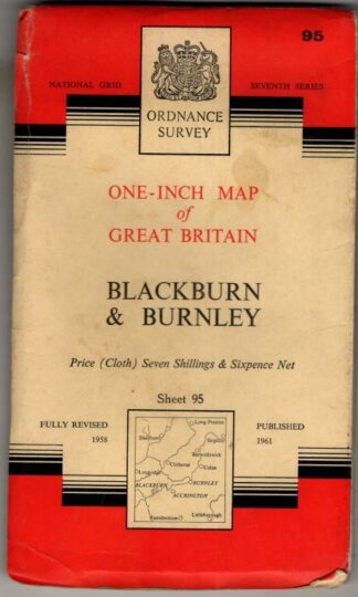 National Grid Seventh Series Sheet 95 Blackburn & Burnley : Ordnance Survey