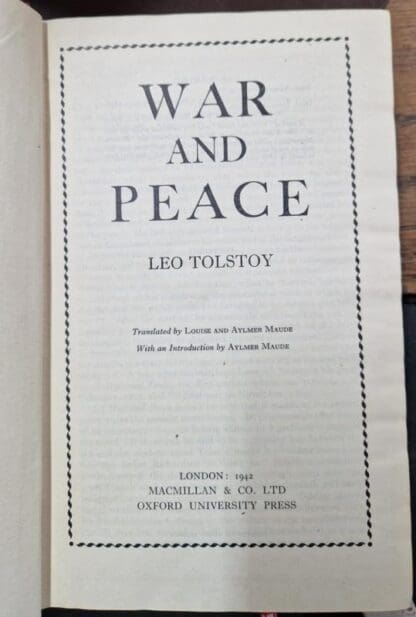 War and Peace : Leo Tolstoy - Image 2