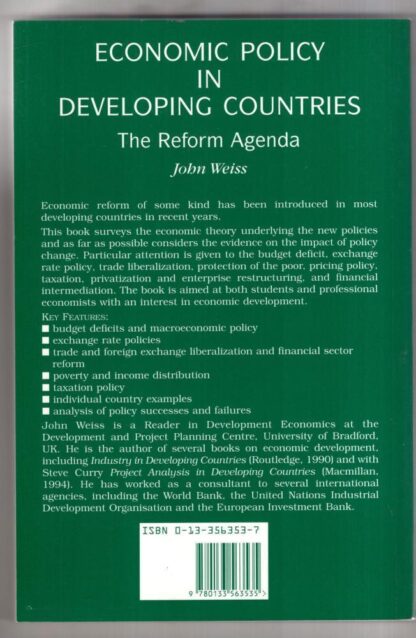 Economic Policy for Developing Countries:John Weiss - Image 2