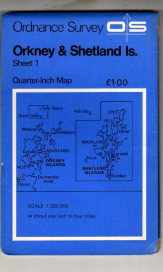 Quarter-Inch Map Sheet 1 Orkney & Shetland Islands : Ordnance Survey