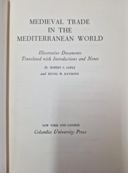 Medieval Trade in the Mediterranean World : Robert Lopez - Image 2