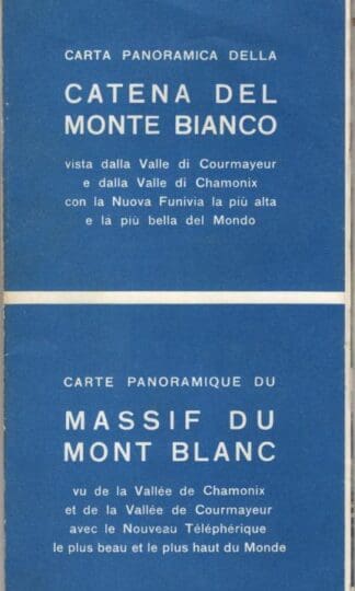 Carte Panoramique Du Massif Du Mont Blanc: