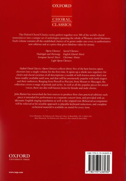 Opera Choruses: Vocal score on sale : John Rutter - Image 2