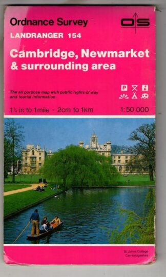 Landranger Sheet 154 Cambridge, Newmarket and Surrounding Area : Ordnance Survey