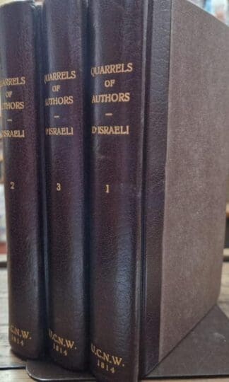 Quarrels of Authors (3 vols) : Isaac D'Israeli