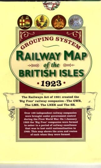 Railway Map of the British Isles 1923 : Old House Books & Maps