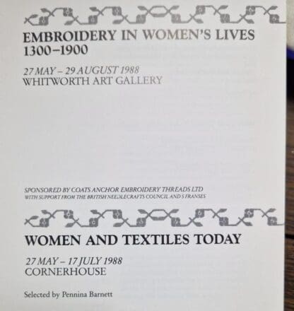 The Subversive Stitch, Embroidery in Women's Lives 1300 - 1900 and Women and Textiles Today : Selected by Pennina Barnett - Image 2