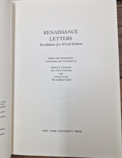 Renaissance Letters: Revelations of a World Reborn (The Gotham Library) : Lorna Levant (Editor) - Image 2