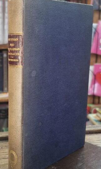 Assyrian and Babylonian contracts; with Aramaic reference notes : James Henry Stevenson