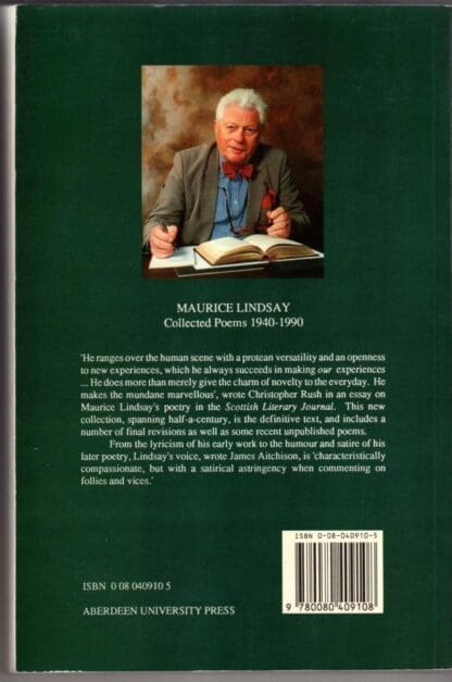 Collected Poems, 1940-90:Maurice Lindsay - Image 2