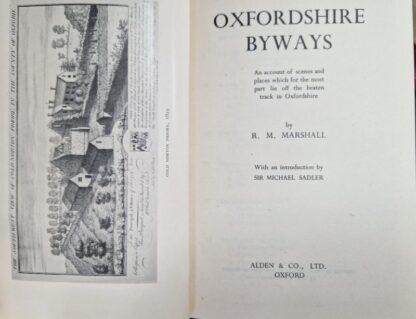 Oxfordshire Byways : R. M. Marshall - Image 2
