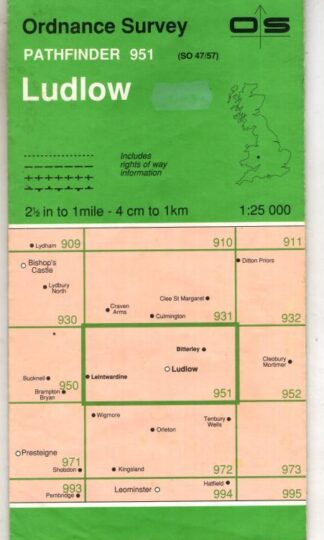Pathfinder Sheet 951 Ludlow : Ordnance Survey
