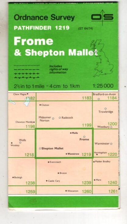 Pathfinder Sheet 1219 Frome & Shepton Mallet : Ordnance Survey