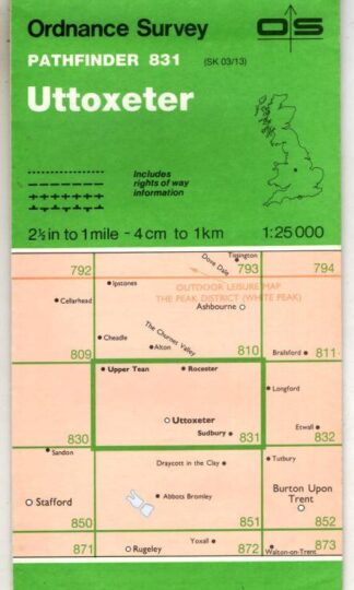 Pathfinder Sheet 831 Uttoxeter : Ordnance Survey