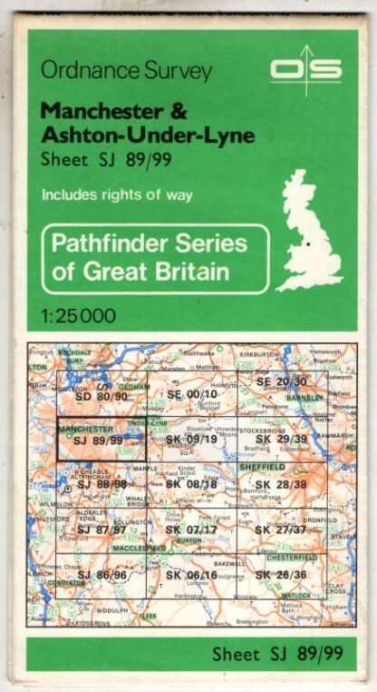 Pathfinder Sheet SJ 89/99 Manchester & shton-Under-Lune : Ordnance Survey
