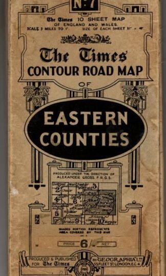 Contour Road Map No.7 Eastern Counties : The Times