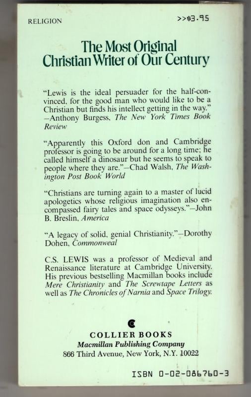 Miracles: A Preliminary Study : C.S. Lewis - Image 2