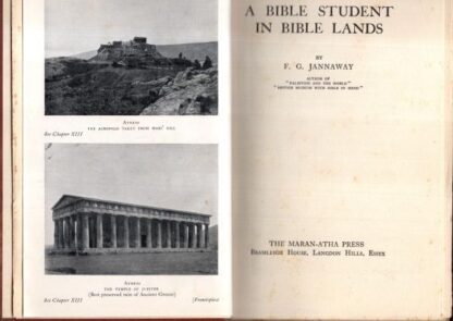 A Bible Student in Bible Lands:F. G JANNAWAY - Image 2