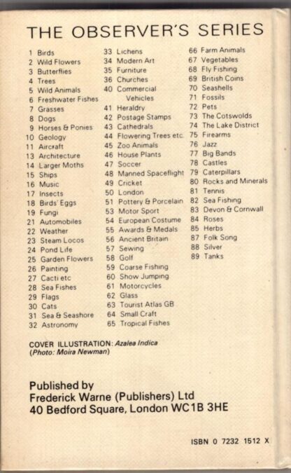 The Observer's Book of House Plants:Stanley B. Whitehead - Image 2