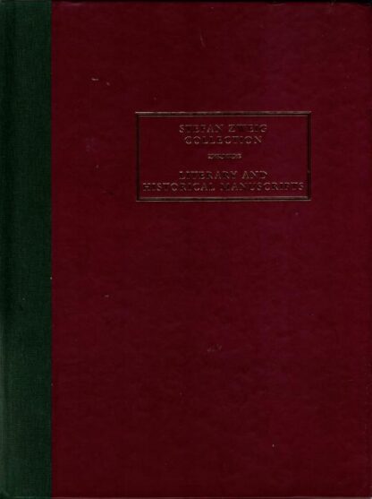 The British Library Stefan Zweig Collection: Catalogue of the Literary and Historical Manuscripts : N/a