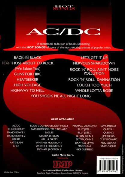 13 songs of melody line with lyrics and guitar boxes (Hot songs) : AC/DC - Image 2