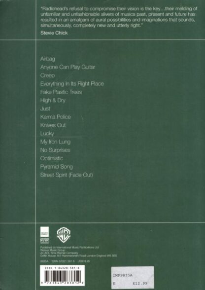 Make Music with Radiohead (Guitar Tab) : Radiohead - Image 2
