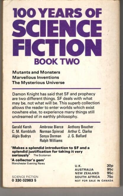 One Hundred Years of Science Fiction: v. 2 : Damon Knight (ed) - Image 2