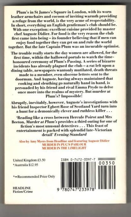 Murder At Plums (Auguste Didier Mystery 3) : Amy Myers - Image 2