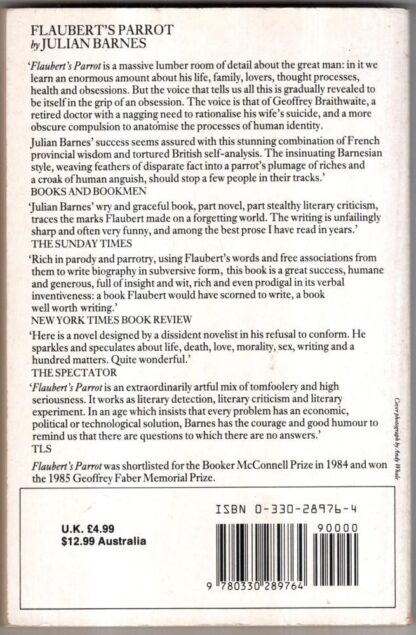 Flaubert's Parrot : Julian Barnes - Image 2