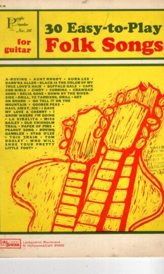 30 Easy-to-play Folk Songs for Guitar : Cal Music
