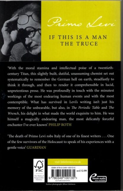If This Is a Man / The Truce : Primo Levi - Image 2