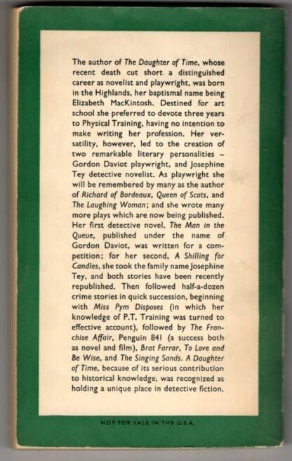 The Daughter of Time : Josephine Tey - Image 2