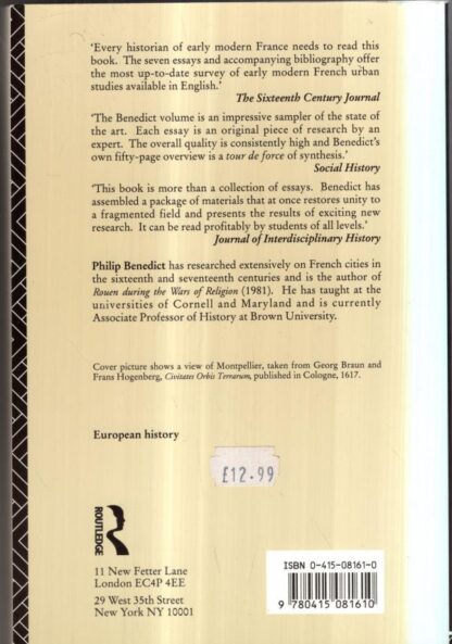 Cities and Social Change in Early Modern France : Philip Benedict - Image 2
