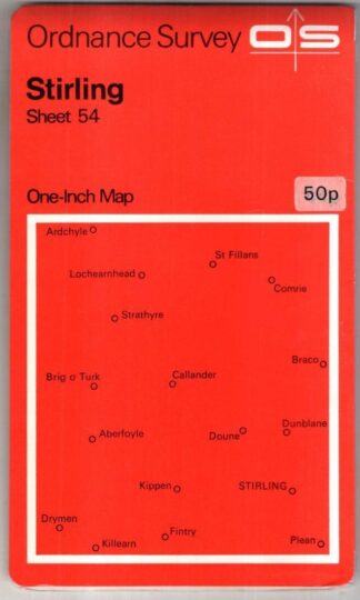 Stirling Sheet 54 One-Inch Map : Ordnance Survey