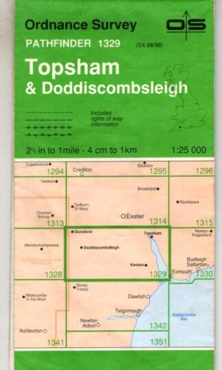 Pathfinder Sheet 1329 Topsham and Doddiscombsleigh : Ordnance Survey