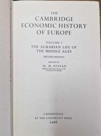 The Cambridge Economic History of Europe Voume 1: The Agrarian Life of the Middle Ages : M. M. Postan (ed) - Image 2